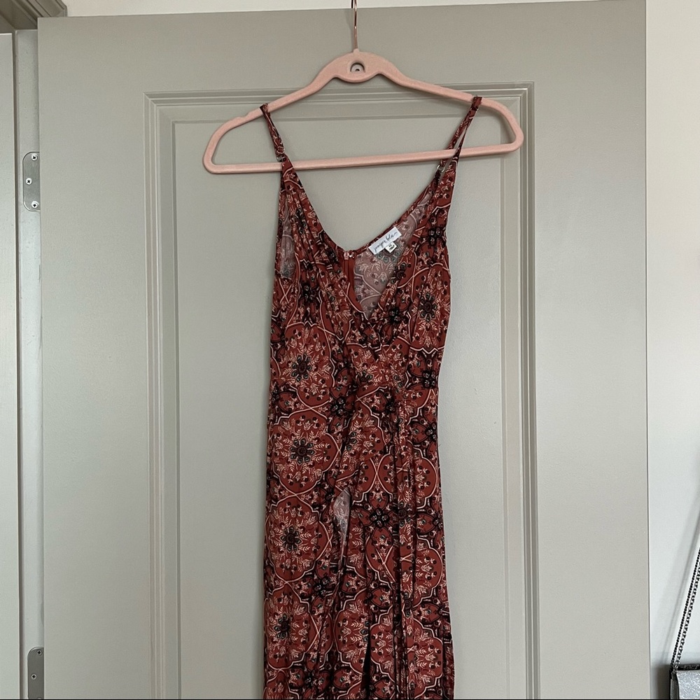 Juniper Blu Printed Wrap Front Split Leg Crepe Ju… - image 2